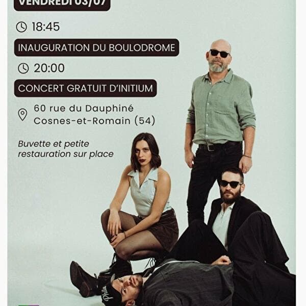 Inauguration of the boulodrome and free concert