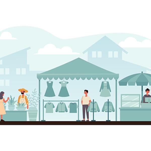 Marché artisanal nocturne