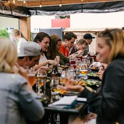 Shared meal - the big table