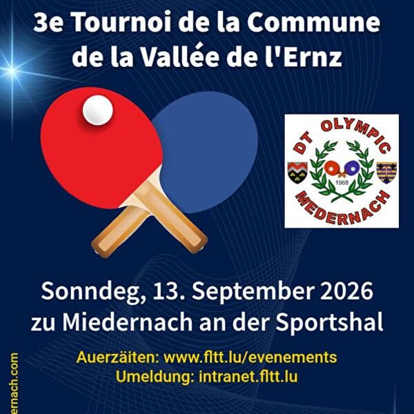 3e Tournoi de la Commune de la Vallée de l’Ernz
