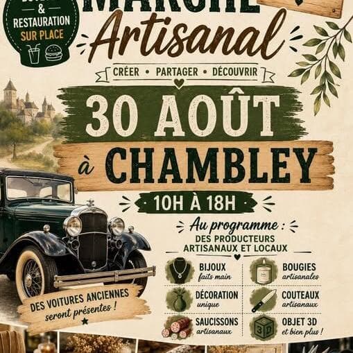 Marché artisanal / exposition de voitures anciennes