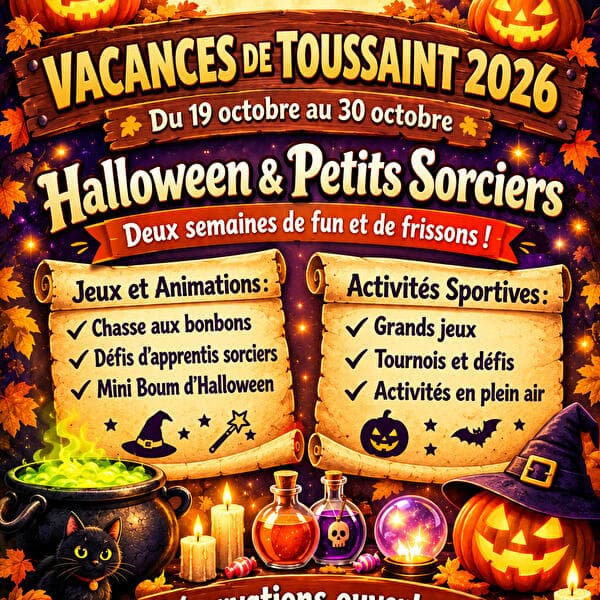 Centre aéré - Vacances de la Toussaint 2026
