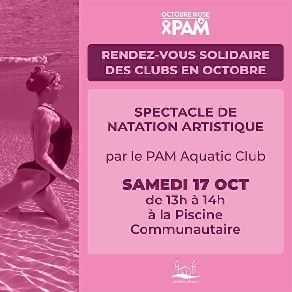 Octobre Rose : le PAM Aquatic Club se mobilise !