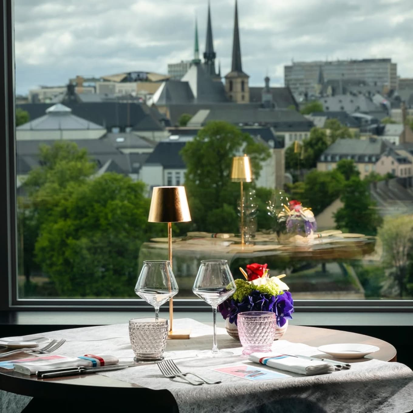 Mu Luxembourg, restaurant with panoramic view over the city