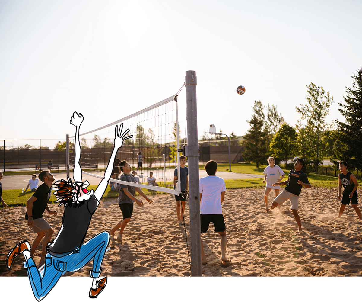 Football, cycling, beach volleyball... There's a summer air ☀️