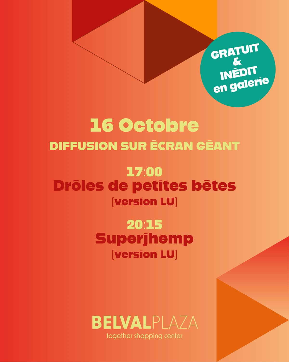 Belval Plaza goes to the movies! - 2