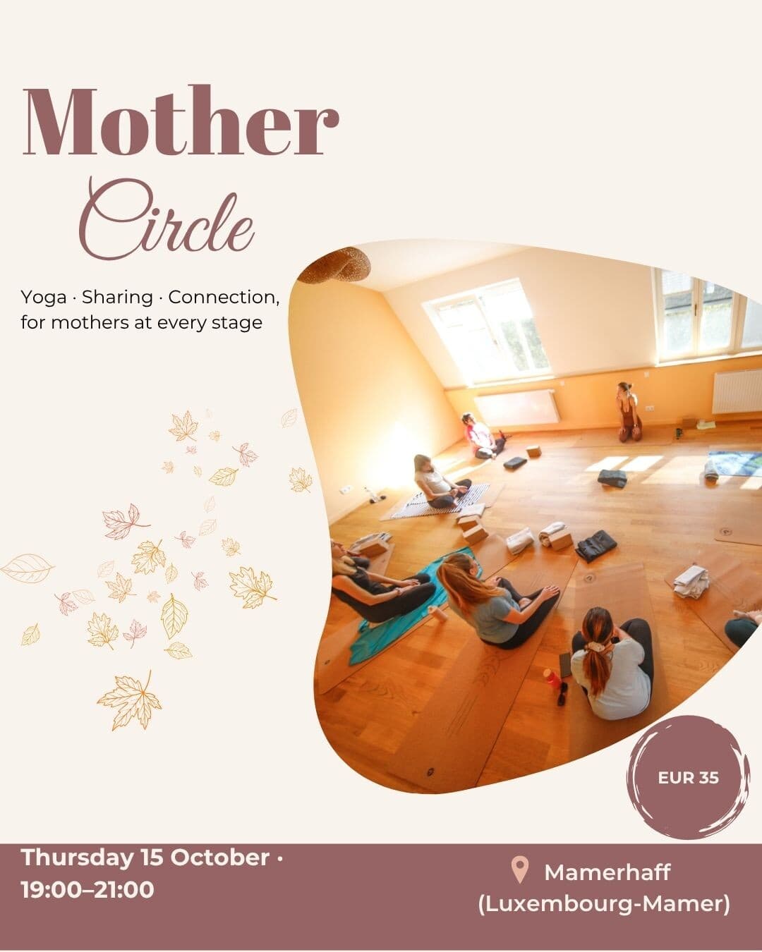 Cercle de mamans avec yoga