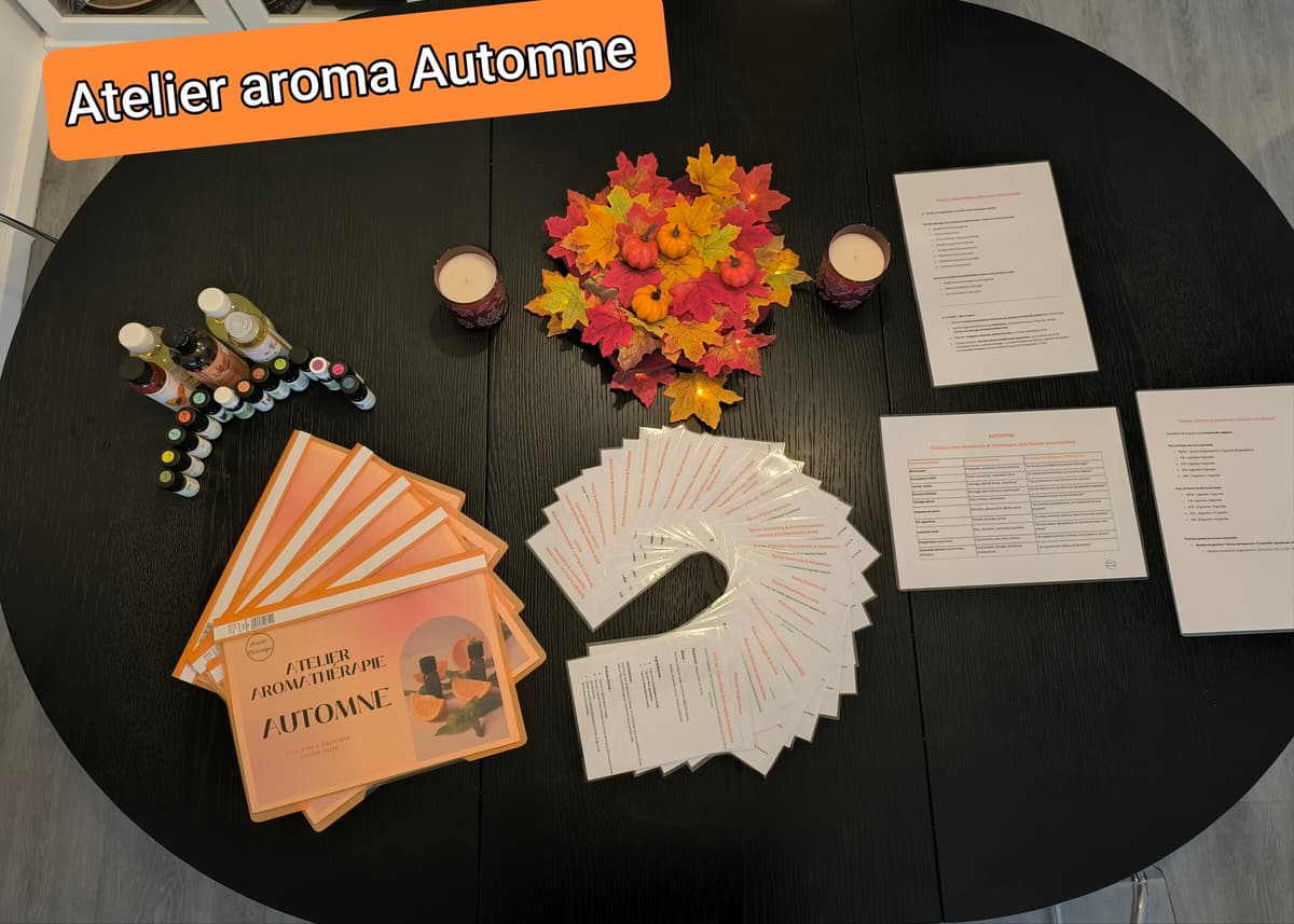 Atelier aromathérapie Automne Cocooning