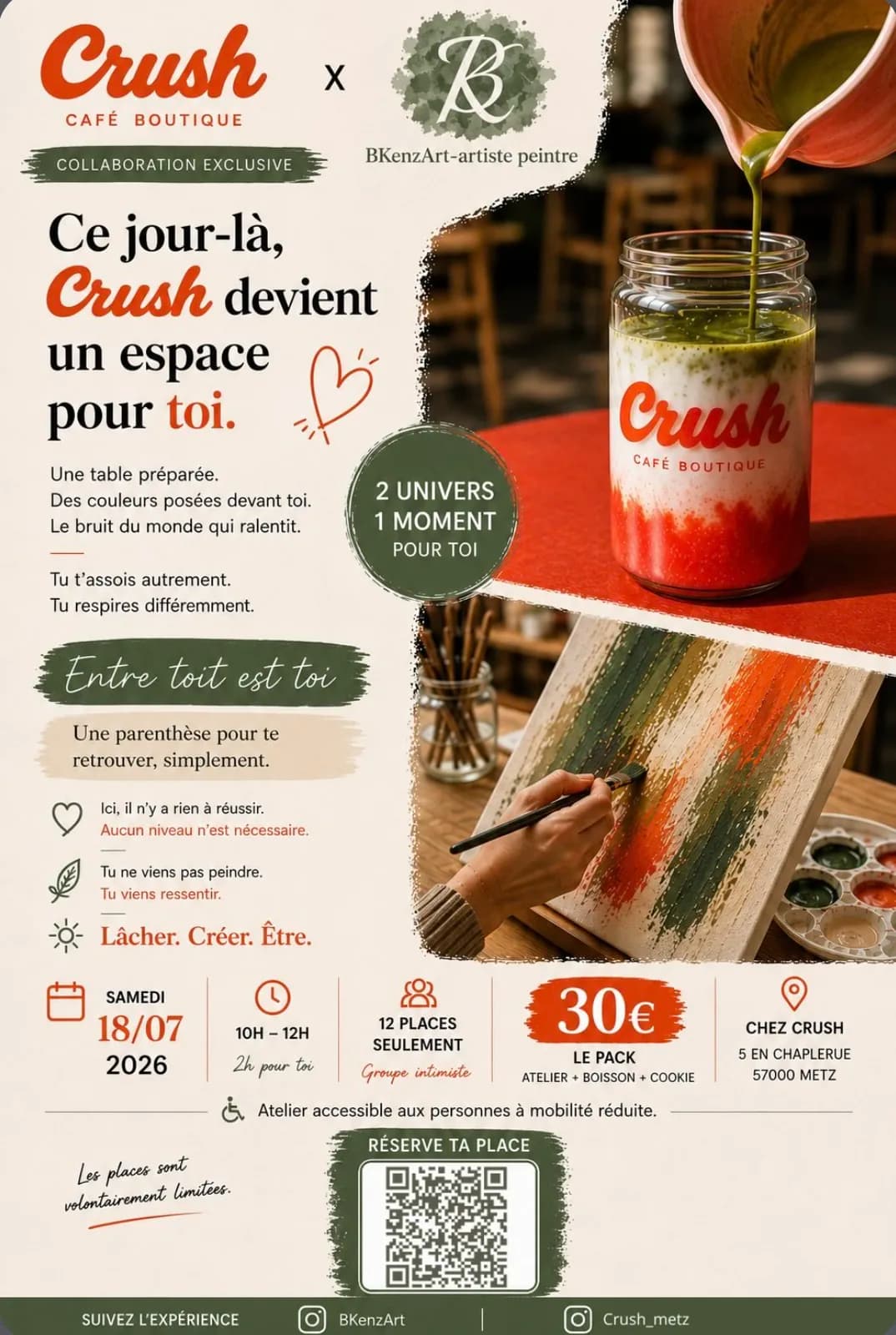 Painting workshop at the Crush Café-Boutique in Metz