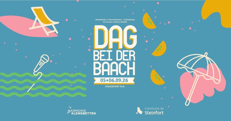 Dag bei der Baach 2026 - Marché artisanal, concerts et animations
