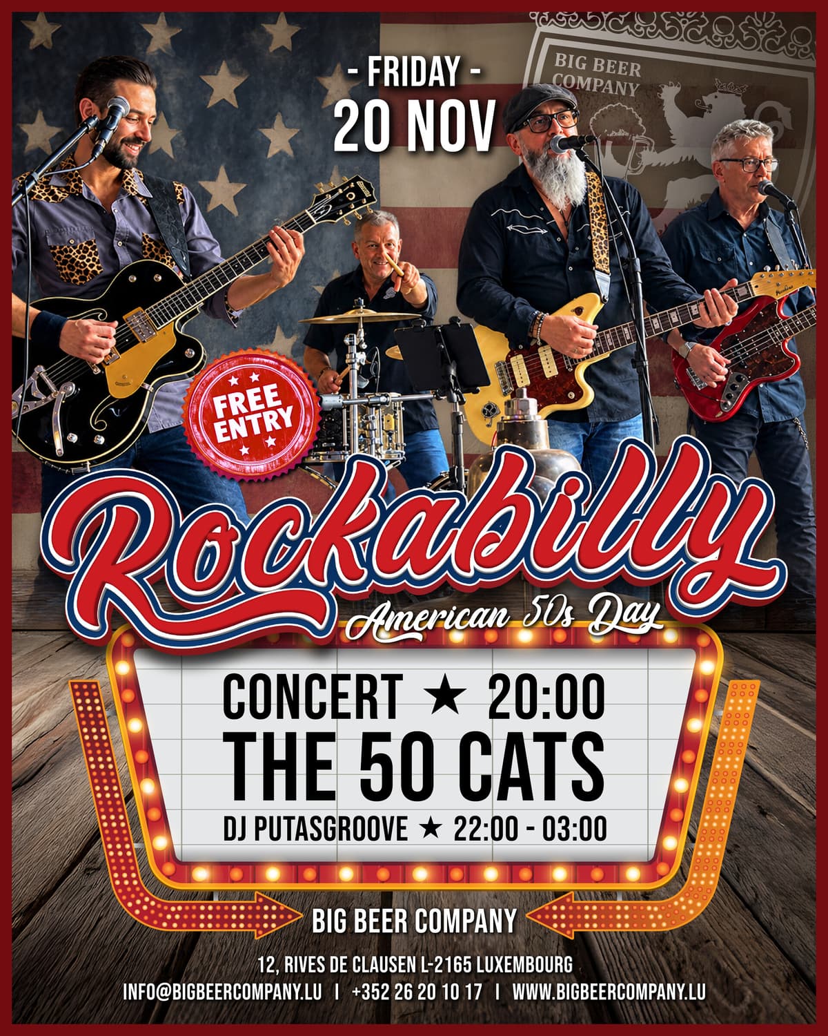Rockabilly concert the 50 cats