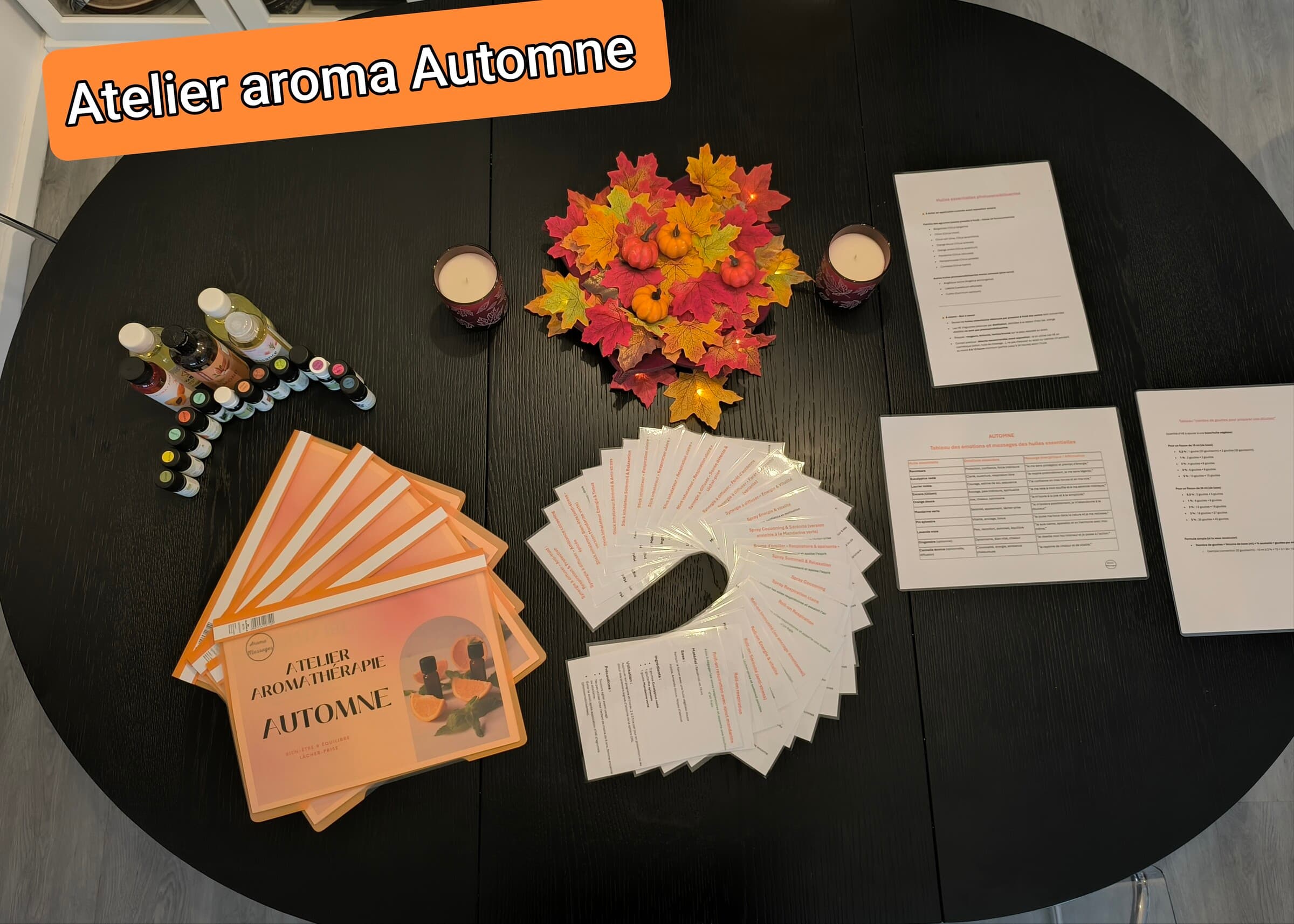 Atelier aromathérapie Automne Cocooning