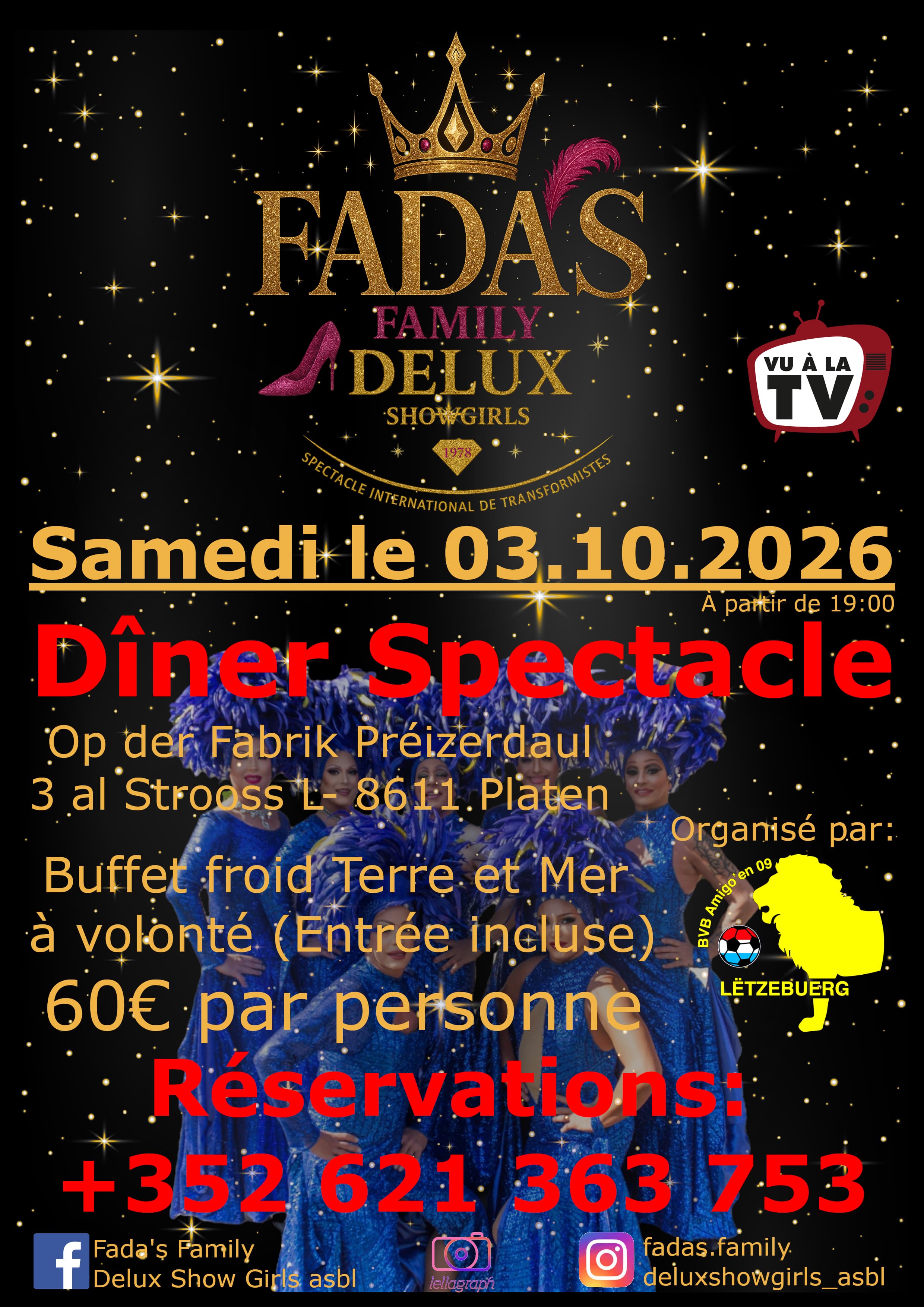 Dîner Spectacle Fada's Family Préizerdaul