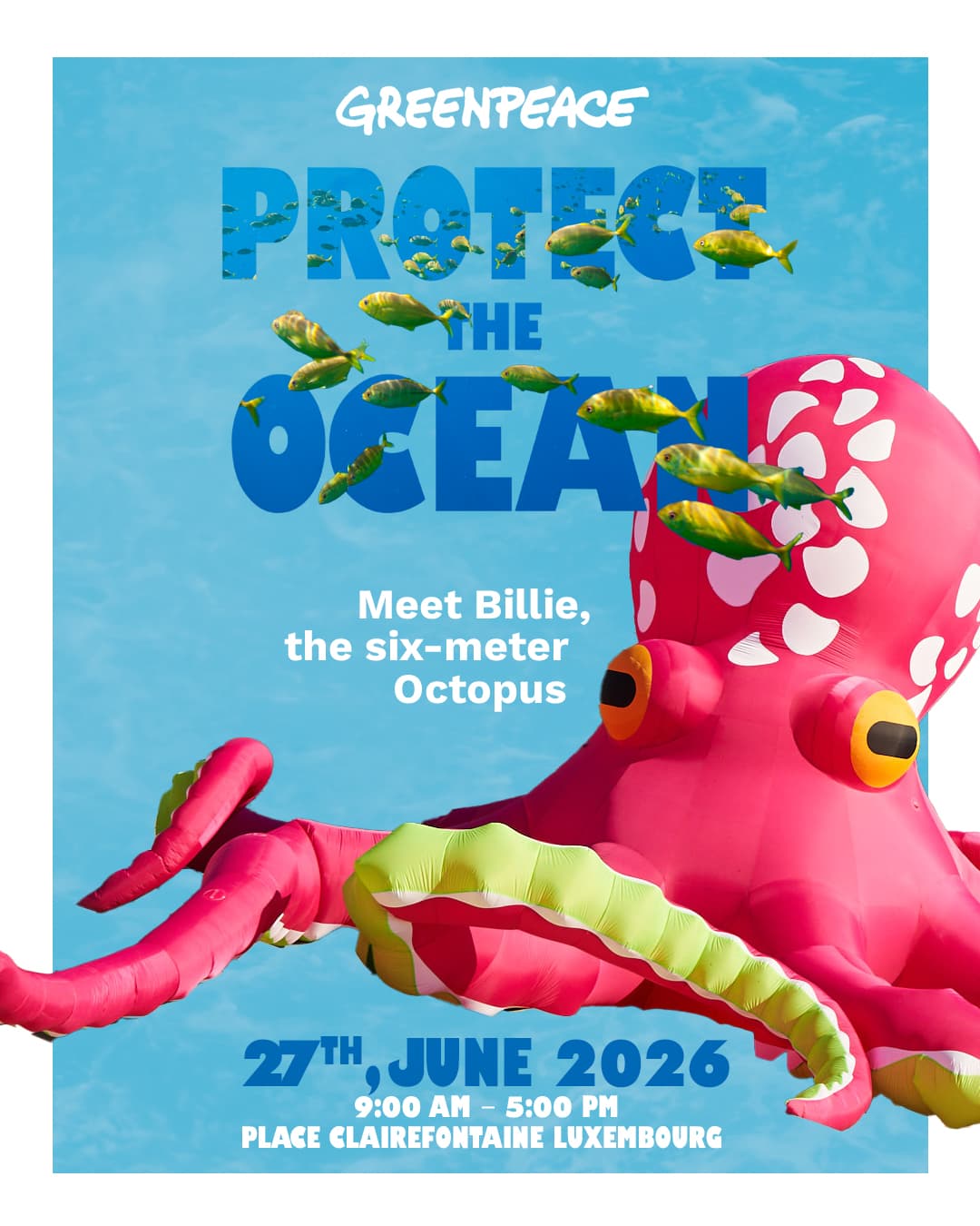 Meet Billie, the Giant Pink Octopus