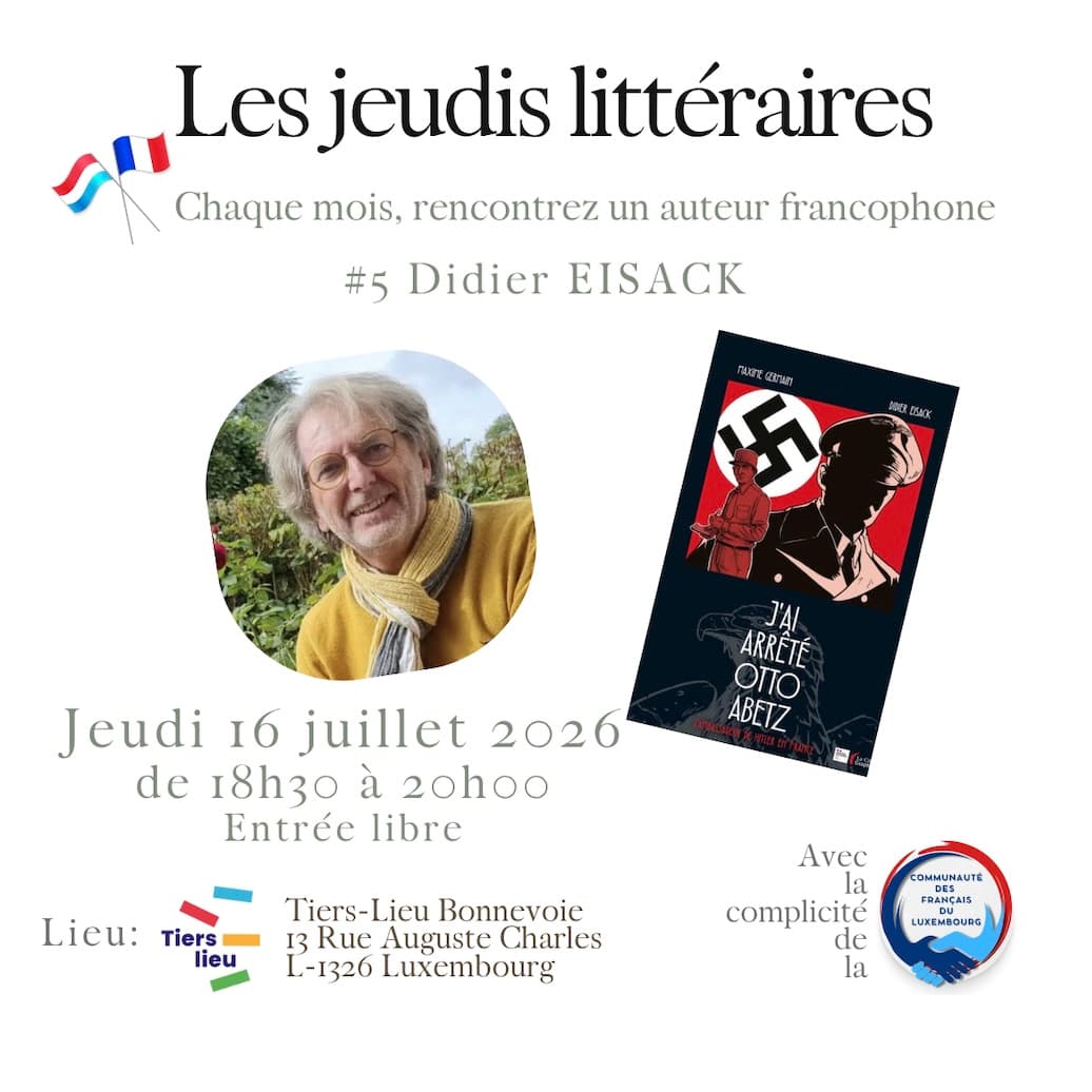 Jeudis littéraires #5 avec Didier Eisack