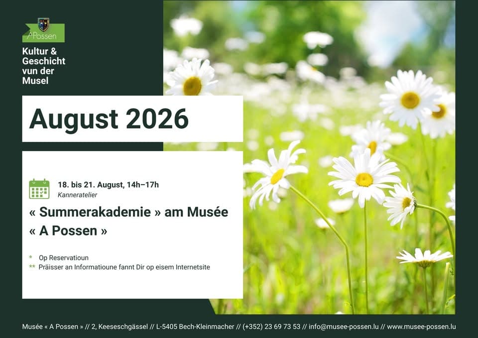 « Summerakademie » au Musée « A Possen »