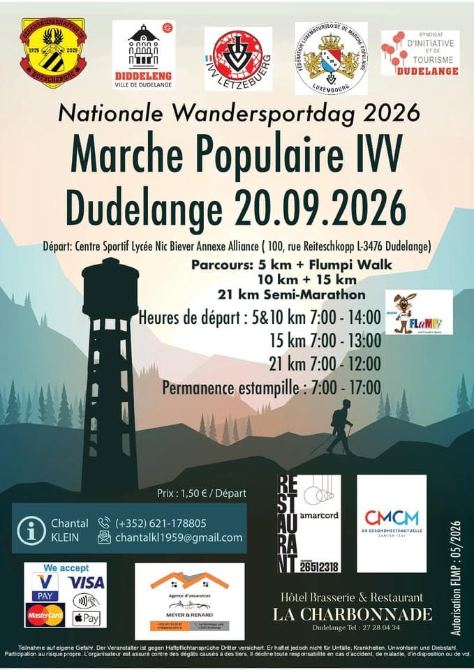 Dudelange National Hiking Day + FLuMPi Walk + Half-Marathon