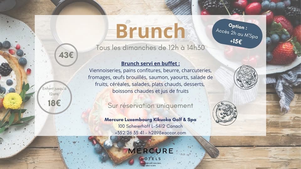 Brunch (with Spa option)
