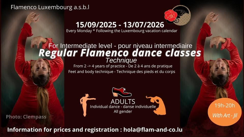 Flamenco for Adults: INTERMEDIATE 1: technique (Every Monday)