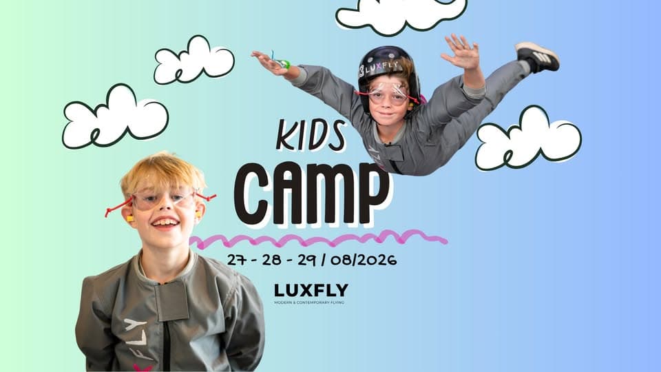 Kids' Camp Summer 2026 – Indoor Skydiving Camp (3 days) LUXFLY Indoor Skydive · Sterpenich