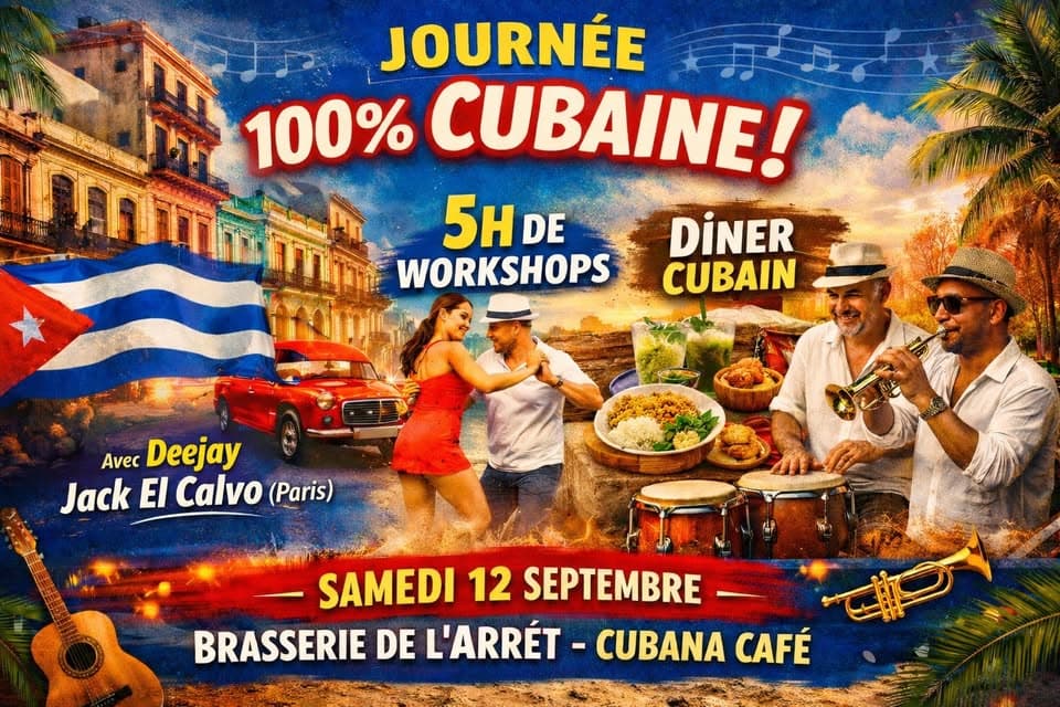 100% Cuban Day with DJ Jack El Calvo, Workshops, Cuban Dinner, Live Music
