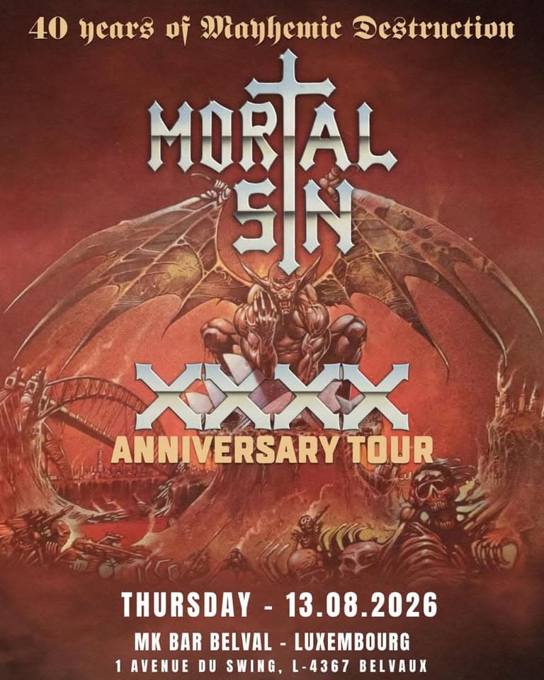 Mortal Sin - 40 years of Mayhemic Destruction @ MK Bar Belval