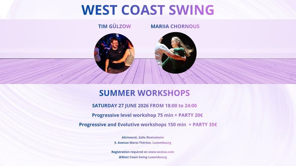 West Coast Swing workshops and party