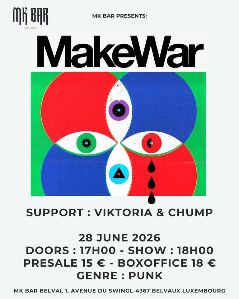 Punk show with MakeWar, Viktoria & Chump at the MK Bar
