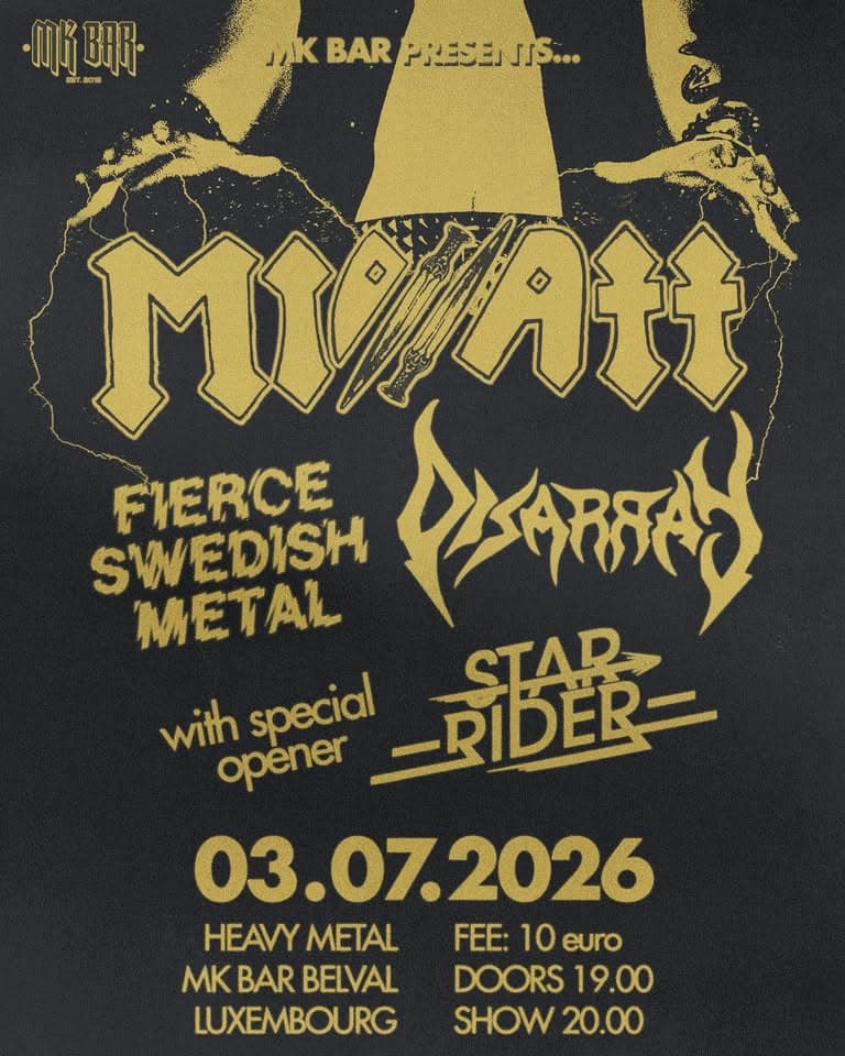 Fierce Swedish Metal: Midnatt + Disarray & Special Guest: Star Rider