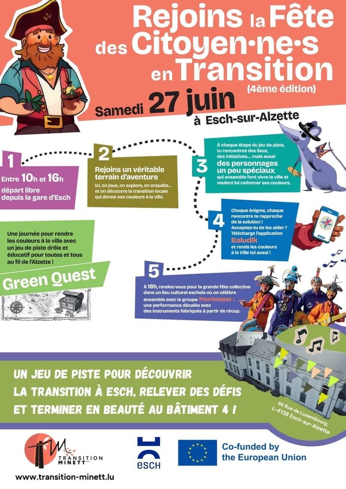 4th Citizens in Transition Festival - A treasure hunt to discover the transition in Esch