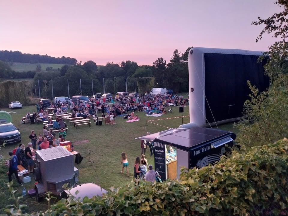 Open-air cinema / Evening "Back to the Future I" in Avioth