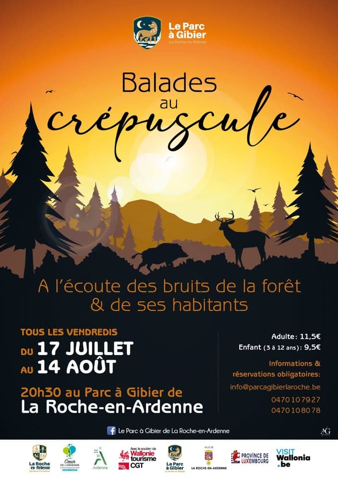 Balades au crépuscule du Parc à Gibier