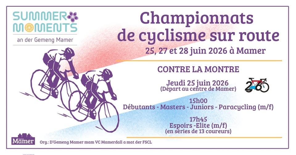 Championnats nationaux de cyclisme sur route - Contre-la-montre