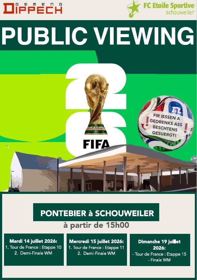 FIFA World Cup 2026 - Public Viewing at Kulturhaus Pontebier