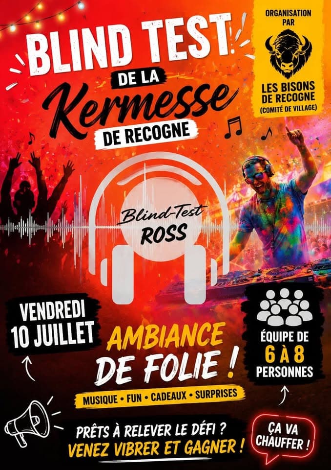 Blind test de la Kermesse des Bisons