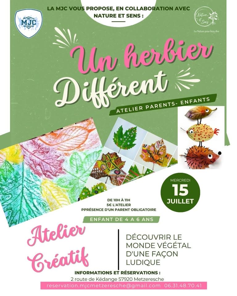 Atelier créatif avec Nature et sens