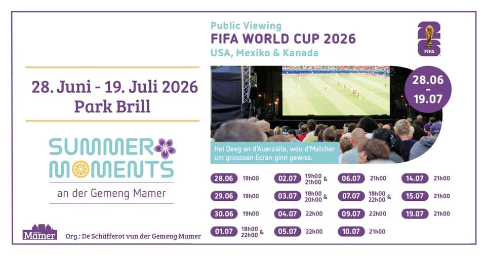FIFA World Cup 2026 - Public Viewing au Parc Brill