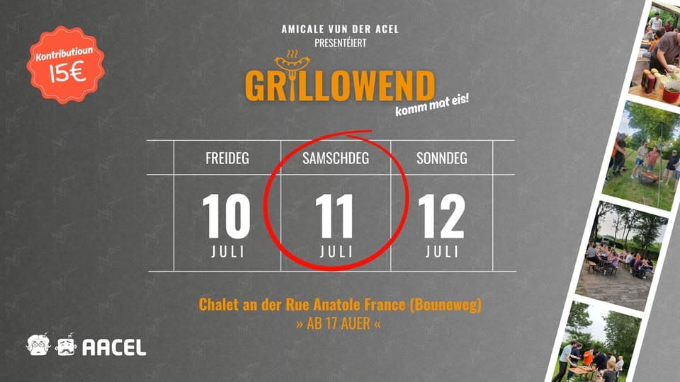 Soirée grillades 2026