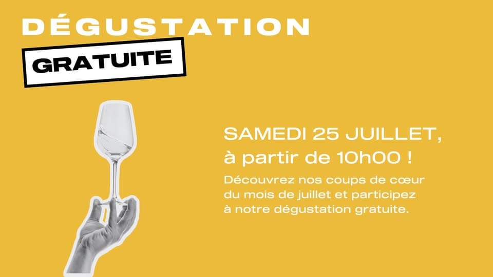 Dégustation mensuelle gratuite