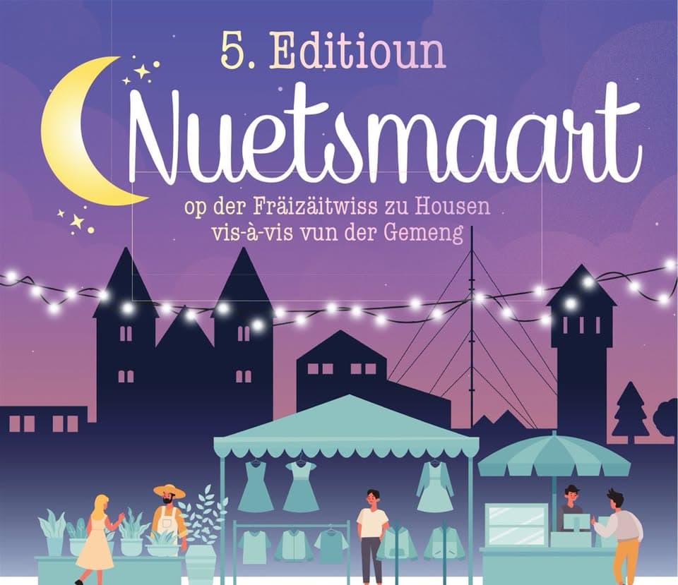 5th edition of the night market at Fräizäitwiss in Housen