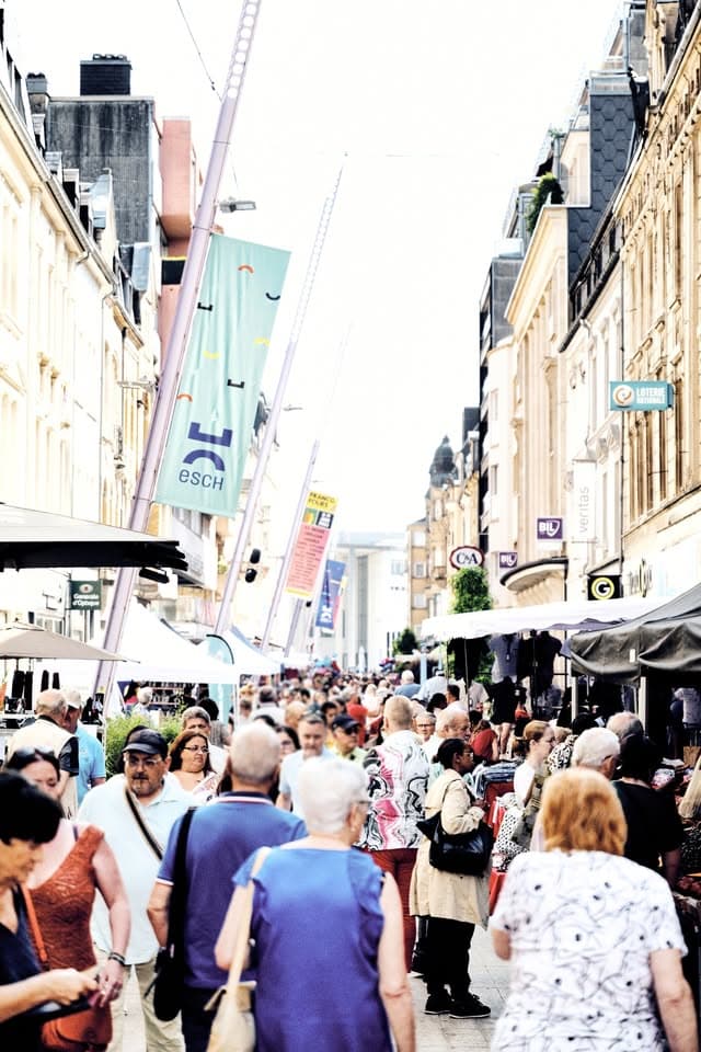 Braderie à Esch