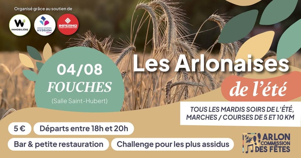 Les Arlonaises de l'été 2026 - 04 août - Fouches