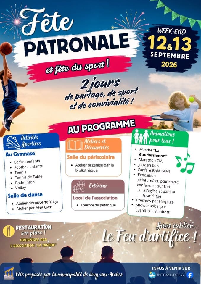 Fête patronale 2026 de Jouy-aux-Arches