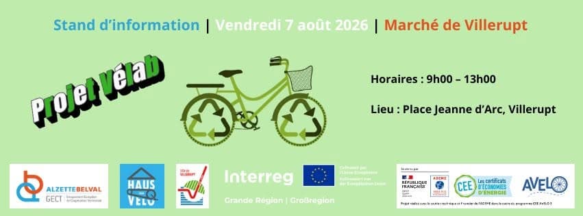 Information, bike collection and repair stand in Villerupt (Vélab project)