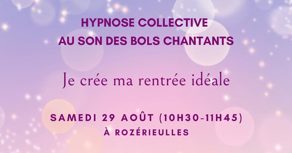 Hypnose collective au son des bols chantants