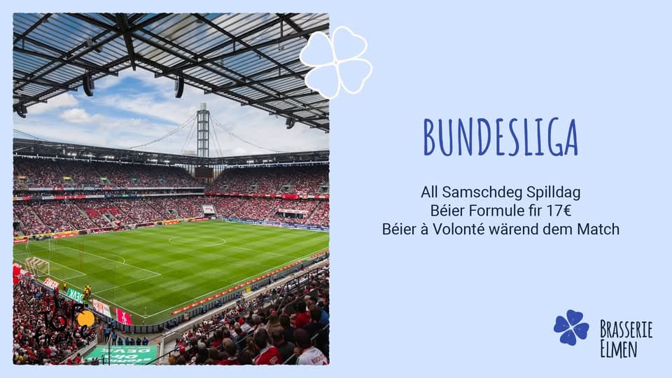 Live Bundesliga at Brasserie Elmen