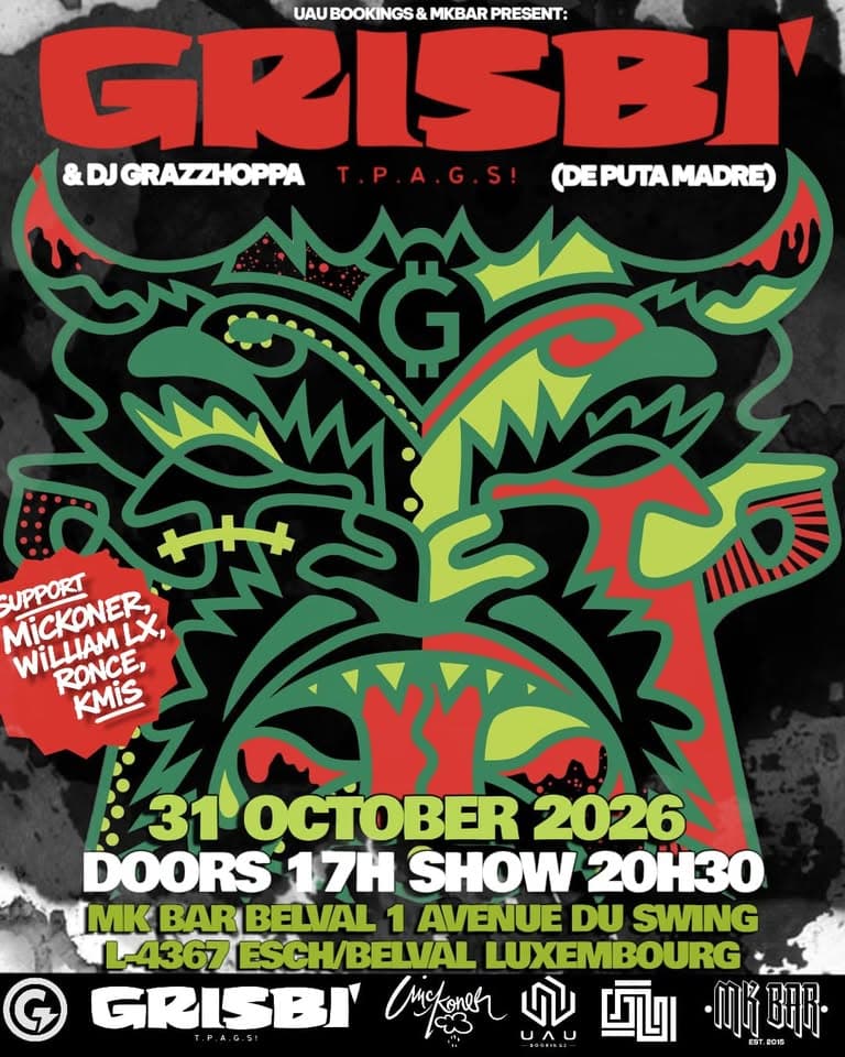 Grisbi with DJ Grazzhoppa & support - live at the MK Bar