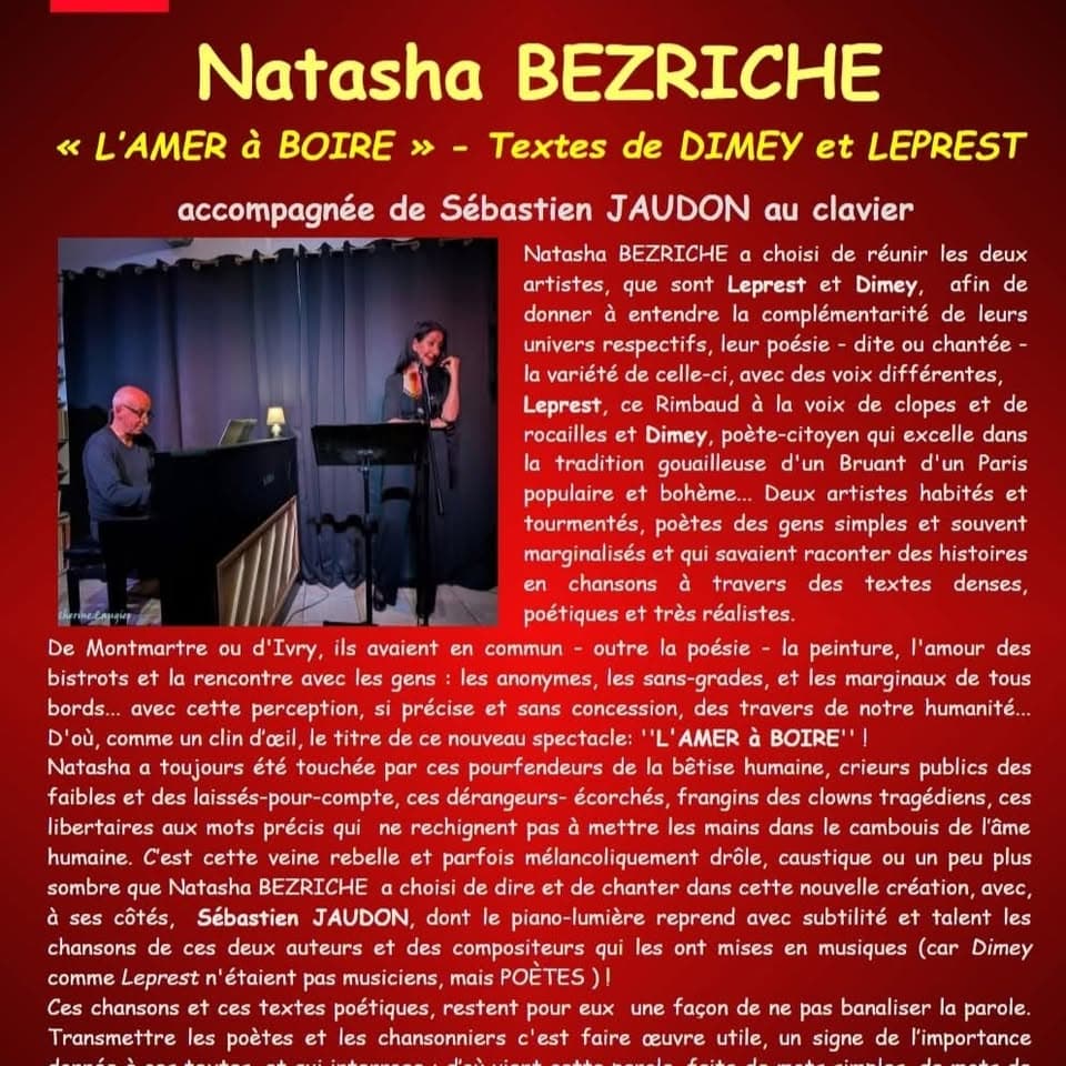 Natasha Bezriche, auteure-compositrice-interprète