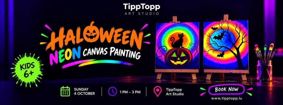 Halloween Neon Canvas