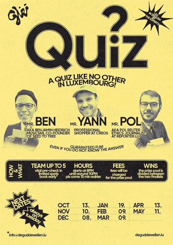 De Gudde Quiz at De Gudde Wëllen